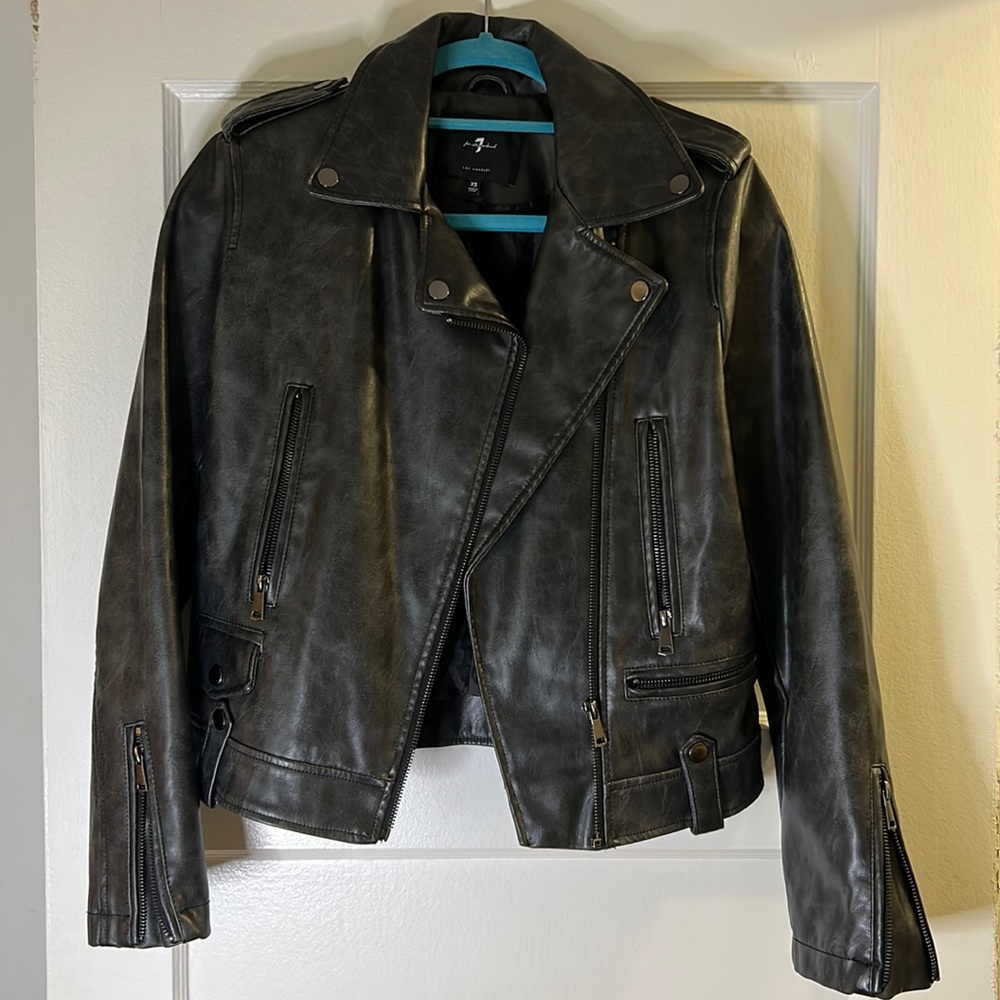 7 for All Mankind Leather Jacket